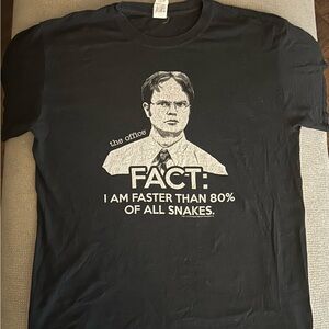 Gildan Black Graphic Tee - The Office Design